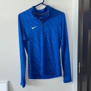 Nike Royal Blue Quarter-Zip Top